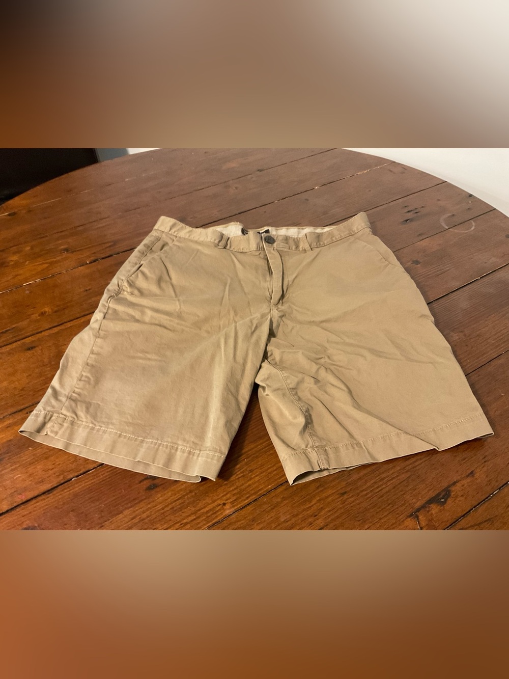 Michael Kors Men's Tan Flat Front Casual Shorts